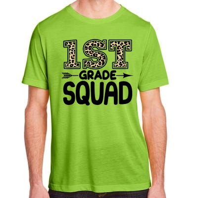 Leopard Print 1st Grade Squad Adult ChromaSoft Performance T-Shirt