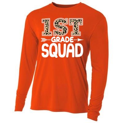 Leopard Print 1st Grade Squad Cooling Performance Long Sleeve Crew