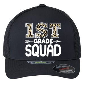 Leopard Print 1st Grade Squad Flexfit Unipanel Trucker Cap