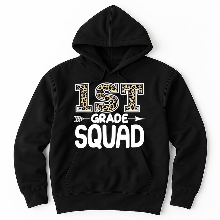 Leopard Print 1st Grade Squad Hoodie