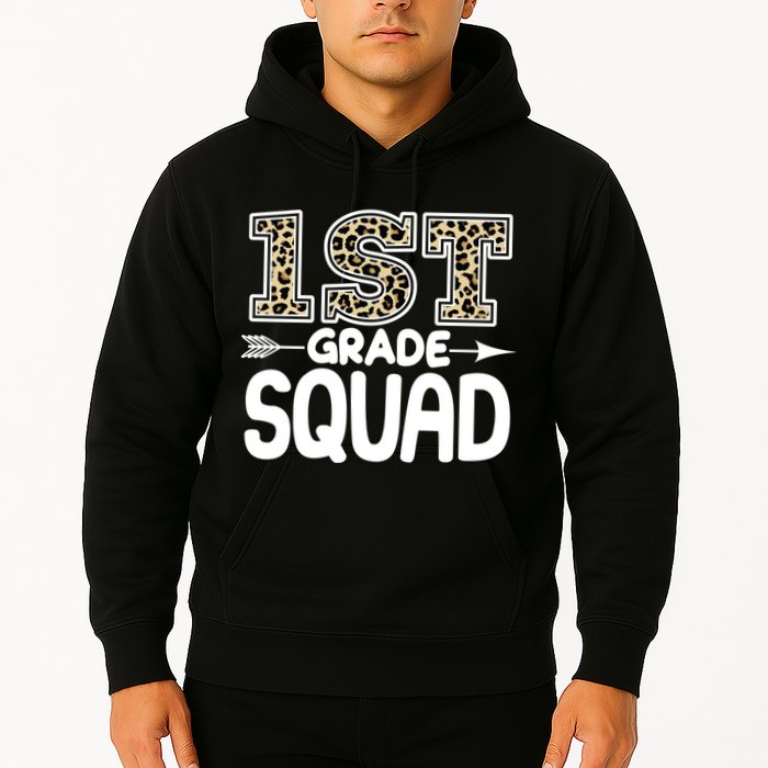 Leopard Print 1st Grade Squad Hoodie
