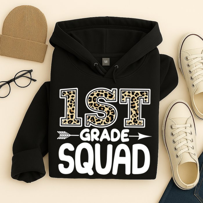 Leopard Print 1st Grade Squad Hoodie
