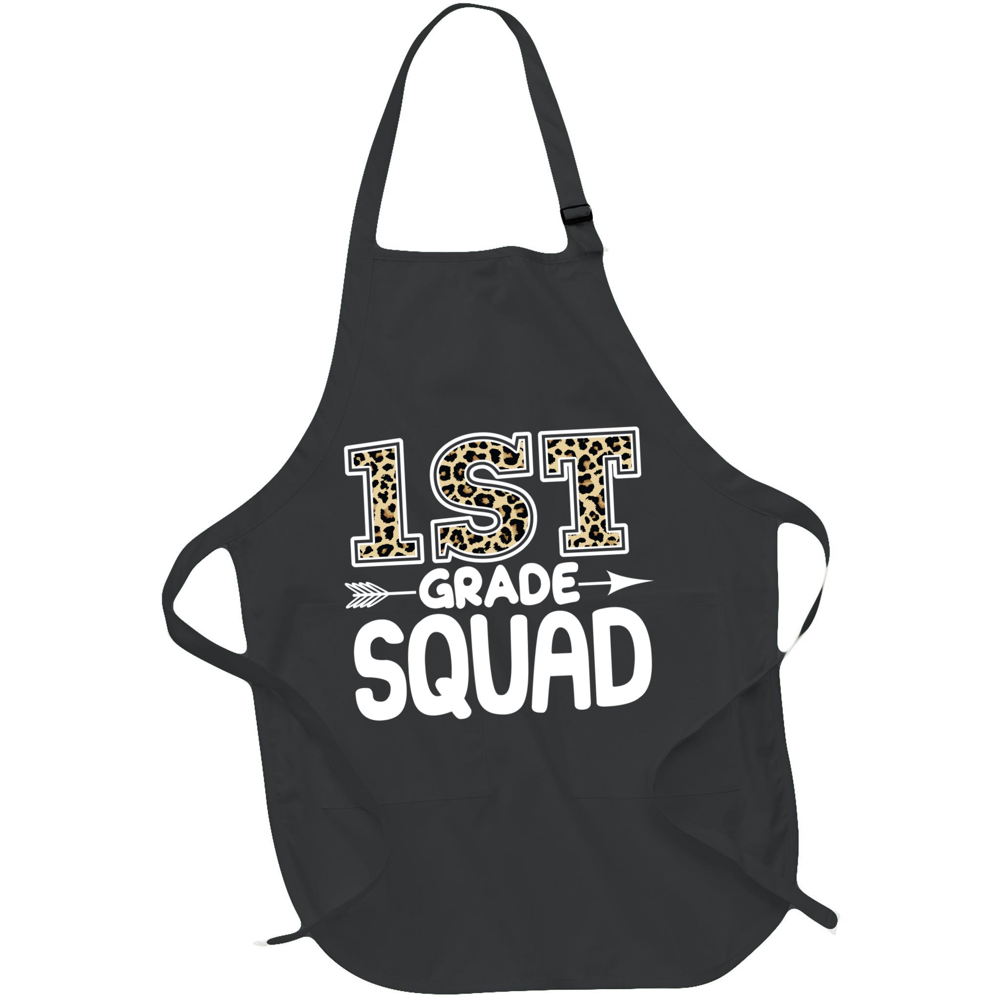 Leopard Print 1st Grade Squad Apron