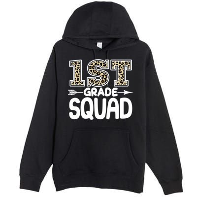 Leopard Print 1st Grade Squad Premium Pullover Hoodie