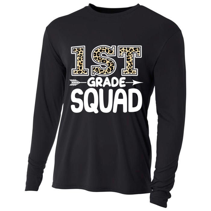 Leopard Print 1st Grade Squad Cooling Performance Long Sleeve Crew