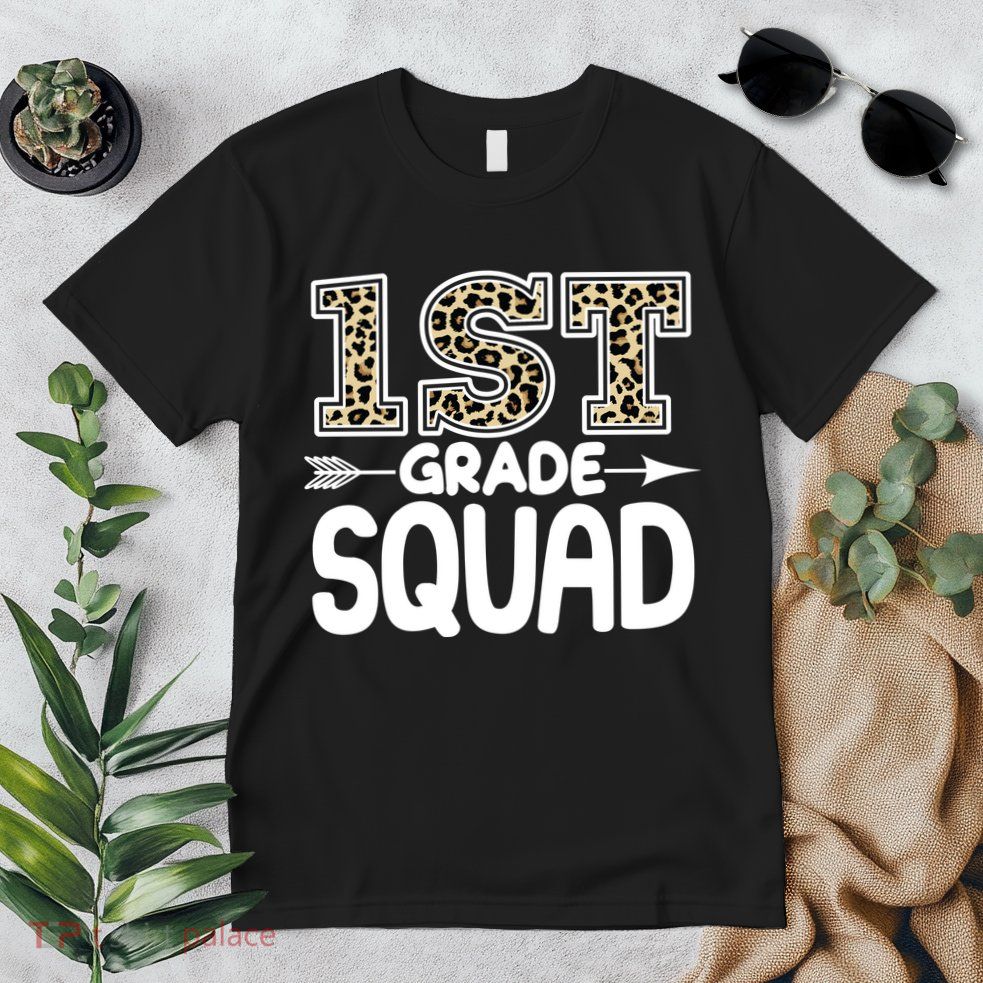 Leopard Print 1st Grade Squad Premium T-Shirt