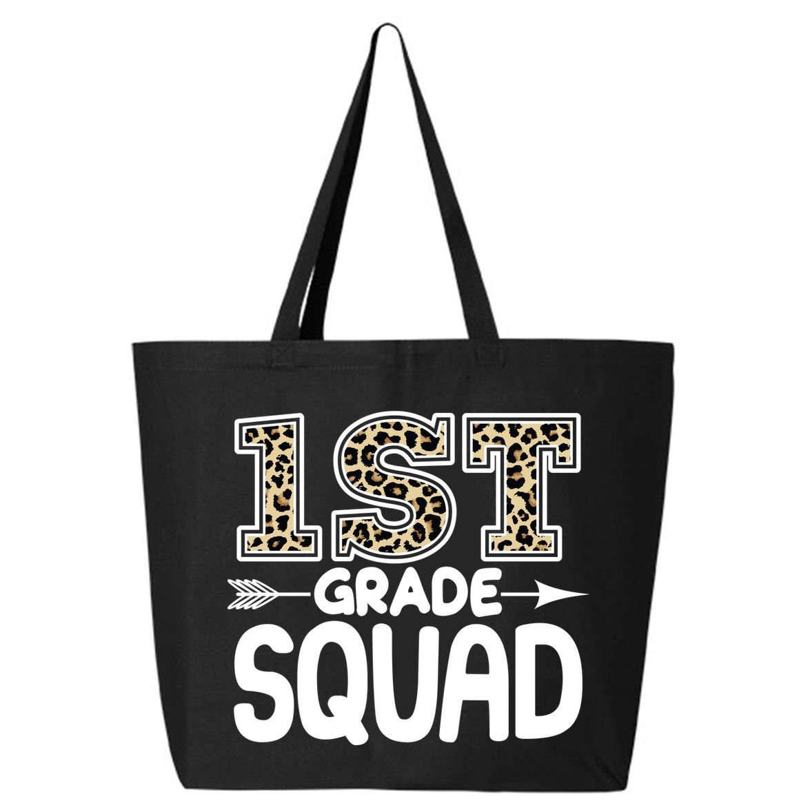 Leopard Print 1st Grade Squad 25L Jumbo Tote
