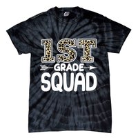 Leopard Print 1st Grade Squad Tie-Dye T-Shirt