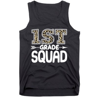 Leopard Print 1st Grade Squad Tank Top