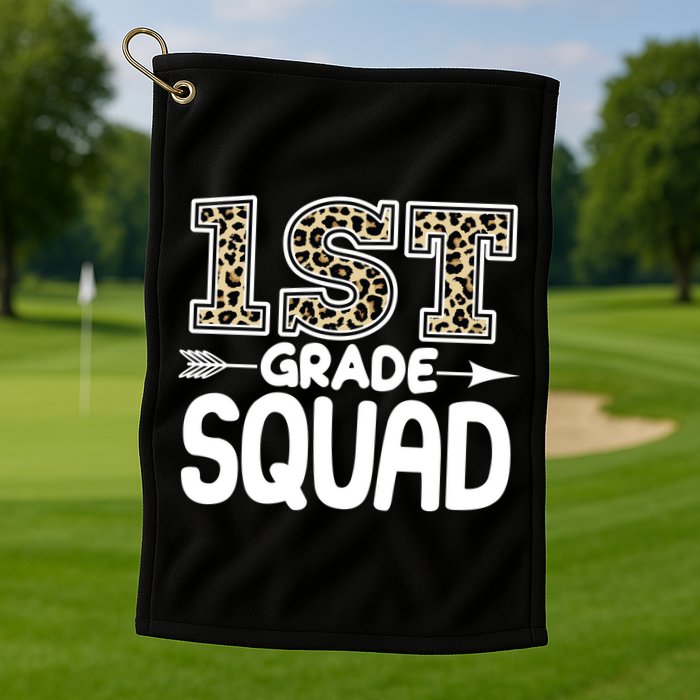 Leopard Print 1st Grade Squad Golf Towel