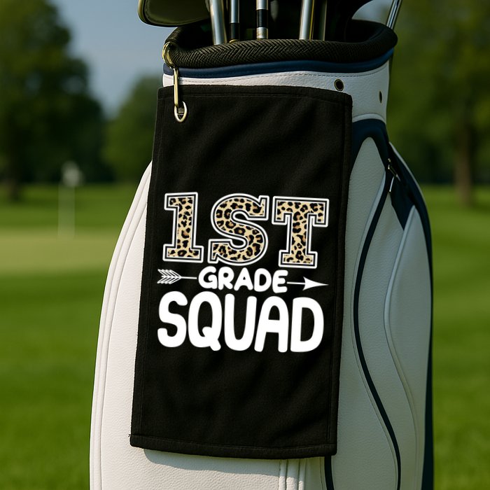 Leopard Print 1st Grade Squad Golf Towel
