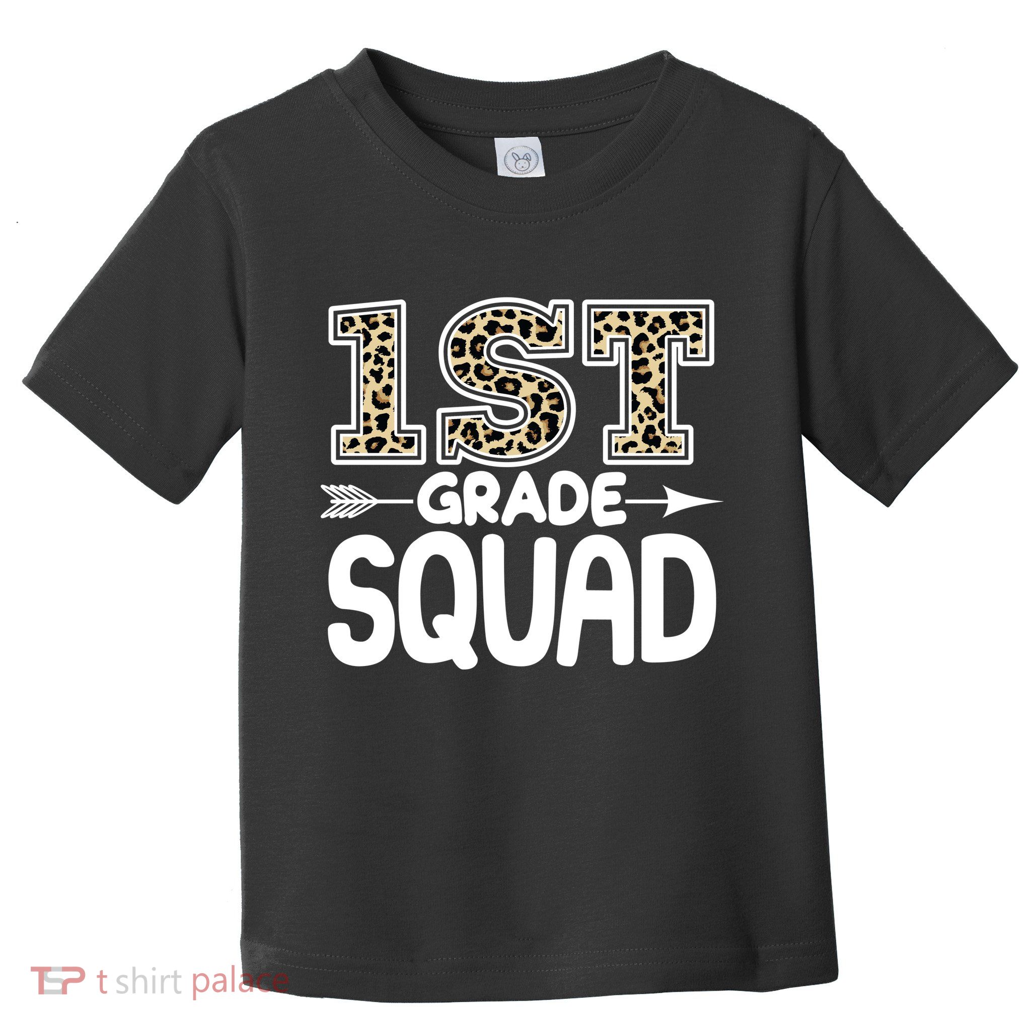 Leopard Print 1st Grade Squad Toddler T-Shirt