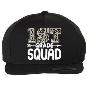 Leopard Print 1st Grade Squad Wool Snapback Cap