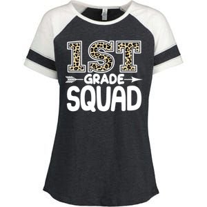 Leopard Print 1st Grade Squad Enza Ladies Jersey Colorblock Tee