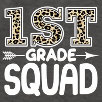 Leopard Print 1st Grade Squad Vector Backpack