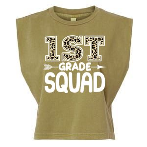 Leopard Print 1st Grade Squad Garment-Dyed Women's Muscle Tee