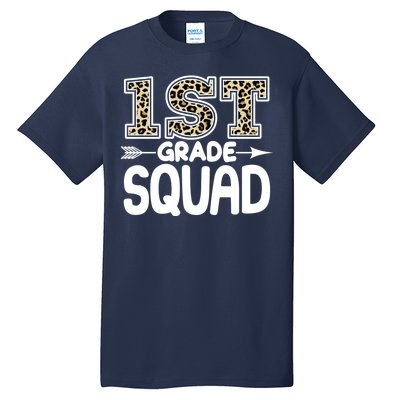 Leopard Print 1st Grade Squad Tall T-Shirt