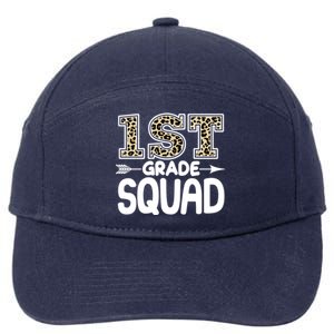 Leopard Print 1st Grade Squad 7-Panel Snapback Hat