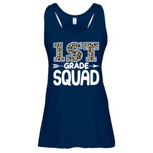 Leopard Print 1st Grade Squad Ladies Essential Flowy Tank