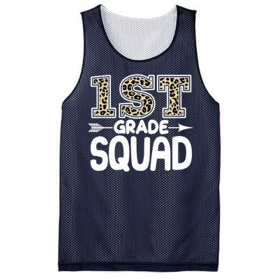 Leopard Print 1st Grade Squad Mesh Reversible Basketball Jersey Tank