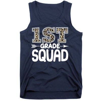 Leopard Print 1st Grade Squad Tank Top