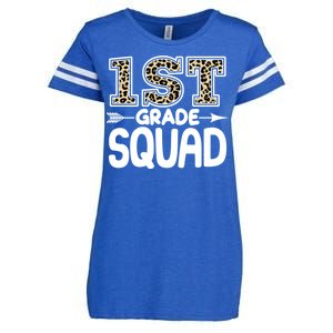 Leopard Print 1st Grade Squad Enza Ladies Jersey Football T-Shirt