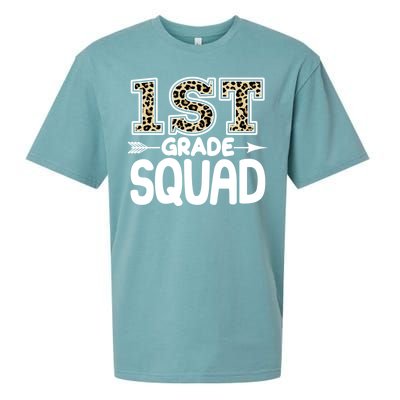 Leopard Print 1st Grade Squad Sueded Cloud Jersey T-Shirt