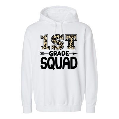 Leopard Print 1st Grade Squad Garment-Dyed Fleece Hoodie