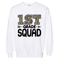 Leopard Print 1st Grade Squad Garment-Dyed Sweatshirt