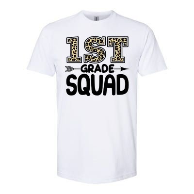 Leopard Print 1st Grade Squad Softstyle® CVC T-Shirt