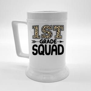 Leopard Print 1st Grade Squad Beer Stein