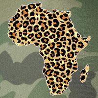 Leopard Print African Map Of Africa Legacy Tie Dye Trucker Hat