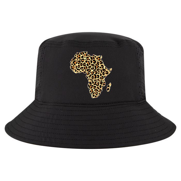 Leopard Print African Map Of Africa Cool Comfort Performance Bucket Hat