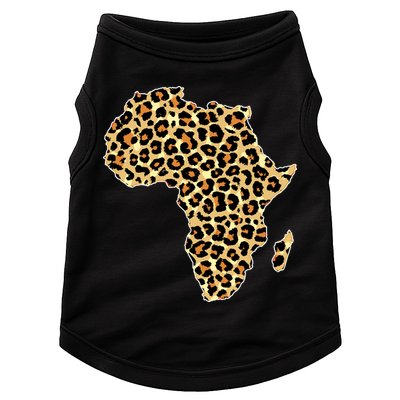 Leopard Print African Map Of Africa Doggie Tank
