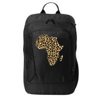 Leopard Print African Map Of Africa City Backpack