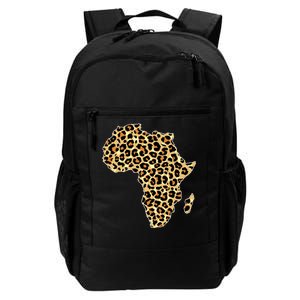 Leopard Print African Map Of Africa Daily Commute Backpack