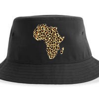 Leopard Print African Map Of Africa Sustainable Bucket Hat