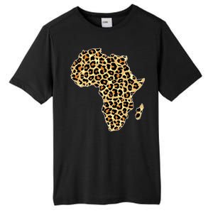 Leopard Print African Map Of Africa Tall Fusion ChromaSoft Performance T-Shirt