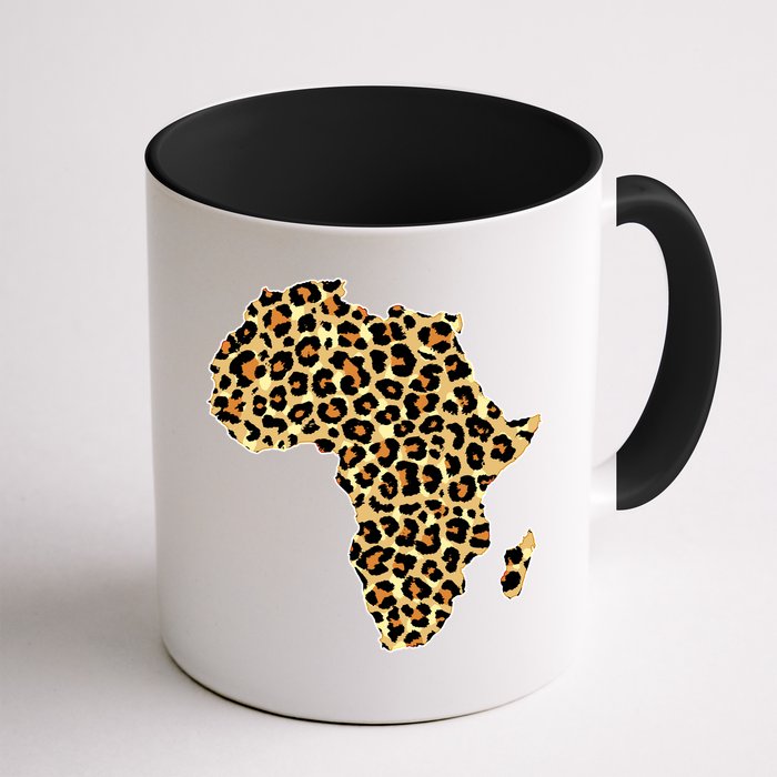 Leopard Print African Map Of Africa Mug