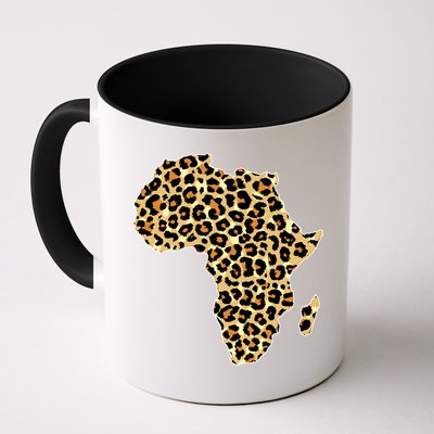 Leopard Print African Map Of Africa Mug