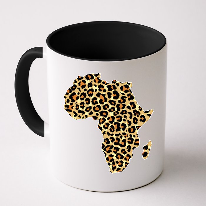 Leopard Print African Map Of Africa Mug