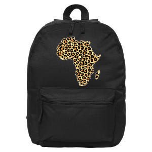 Leopard Print African Map Of Africa 16 in Basic Backpack