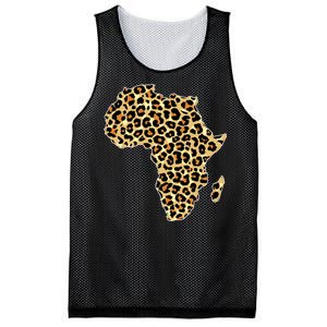 Leopard Print African Map Of Africa Mesh Reversible Basketball Jersey Tank