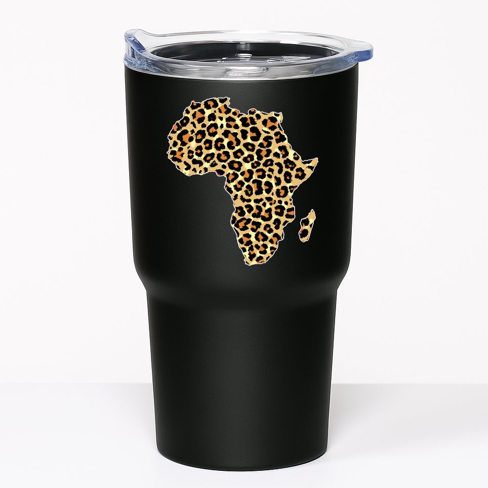 Leopard Print African Map Of Africa Tumbler