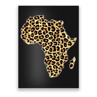 Leopard Print African Map Of Africa Poster