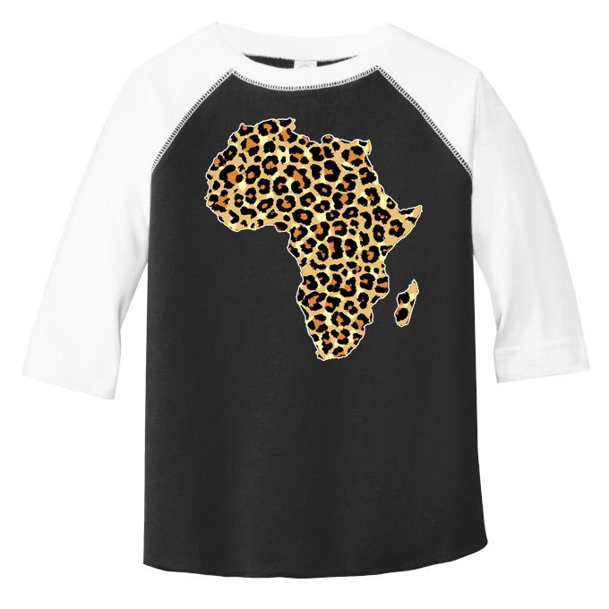 Leopard Print African Map Of Africa Toddler Fine Jersey T-Shirt