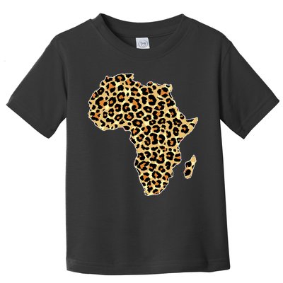Leopard Print African Map Of Africa Toddler T-Shirt