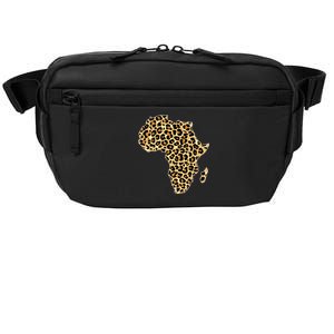 Leopard Print African Map Of Africa Crossbody Pack