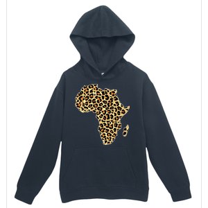 Leopard Print African Map Of Africa Urban Pullover Hoodie