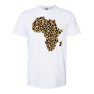 Leopard Print African Map Of Africa Softstyle CVC T-Shirt